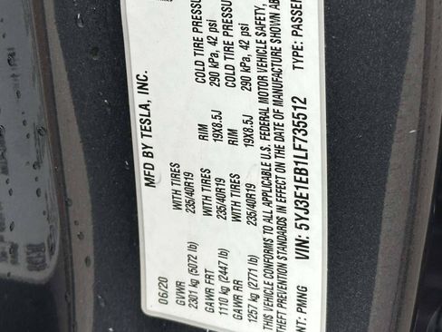 Used 2020 Tesla Model 3 Long Range AWD/4WD image 19