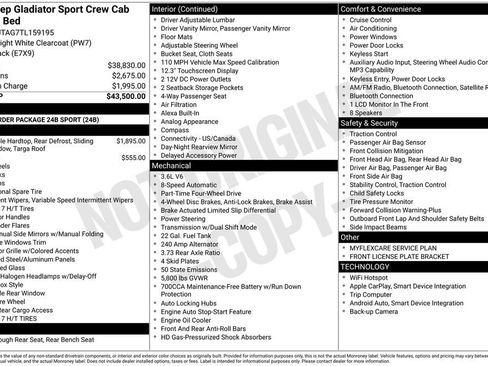 New 2026 Jeep Gladiator Sport image 5
