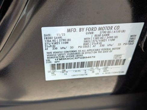 Used 2023 Ford Explorer ST w/ Equipment Group 401A AWD/4WD image 16