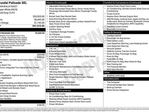 Used 2020 Hyundai Palisade SEL w/ Premium Package FWD image 36