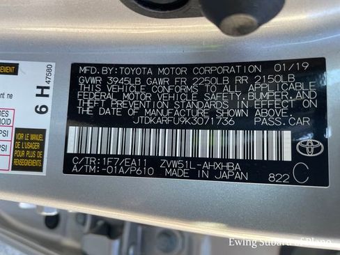 Used 2019 Toyota Prius Limited image 37