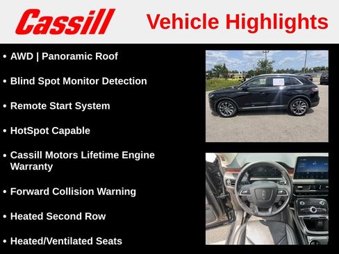 Used 2022 Lincoln Nautilus Reserve w/ Equipment Group 201A AWD/4WD image 7