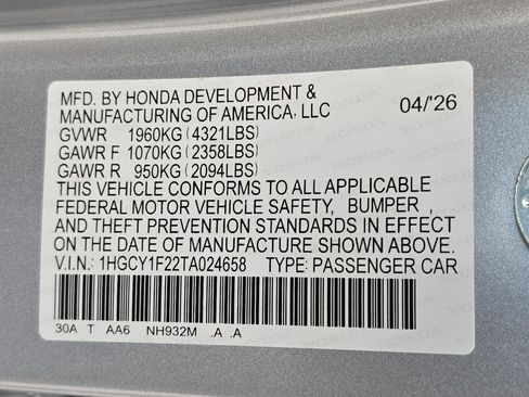New 2026 Honda Accord LX image 33