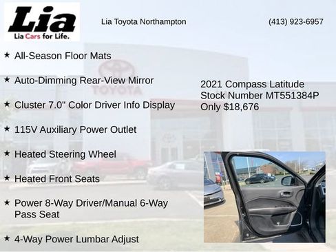 Used 2021 Jeep Compass Latitude w/ Convenience Group image 21