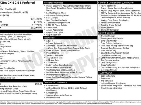 Used 2025 MAZDA CX-5 AWD 2.5 S w/ Preferred Package image 4