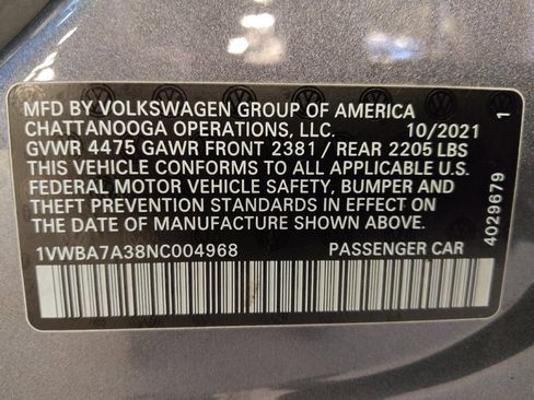 Used 2022 Volkswagen Passat 2.0T FWD image 33