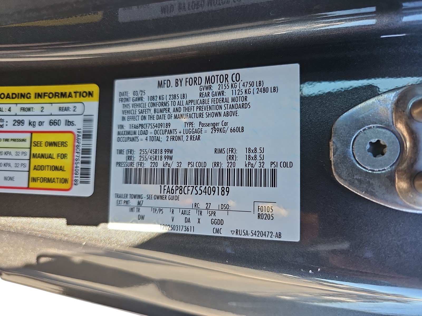 Used 2025 Ford Mustang GT RWD image 28