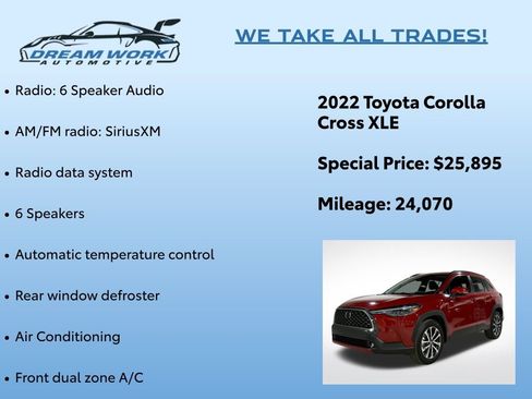 Used 2022 Toyota Corolla Cross XLE image 2