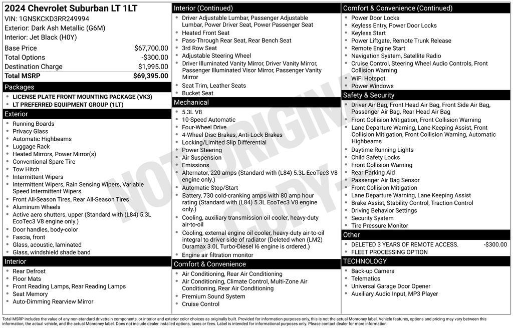 Used 2024 Chevrolet Suburban LT AWD/4WD image 12