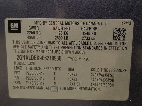 Used 2014 Chevrolet Equinox LTZ w/ LPO, Protection Package FWD image 33