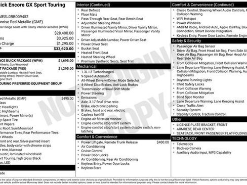 Used 2024 Buick Encore GX Sport Touring w/ Experience Buick Package AWD/4WD image 23