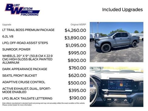 Used 2024 Chevrolet Silverado 1500 LT Trail Boss w/ LT Trail Boss Premium Package AWD/4WD image 3