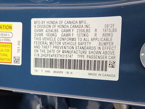 New 2026 Honda Civic Sport image 17