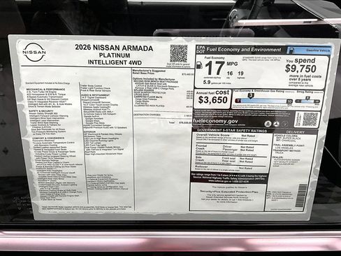 New 2026 Nissan Armada Platinum AWD/4WD image 40