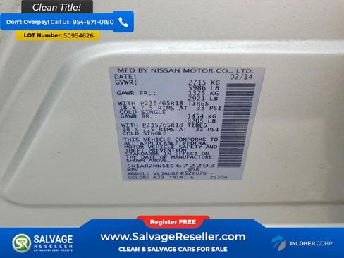 Used 2014 Nissan Pathfinder SL w/ SL Premium Package FWD image 17