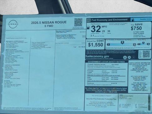 New 2026 Nissan Rogue S FWD image 17