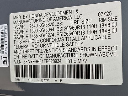 New 2026 Honda Passport RTL image 37