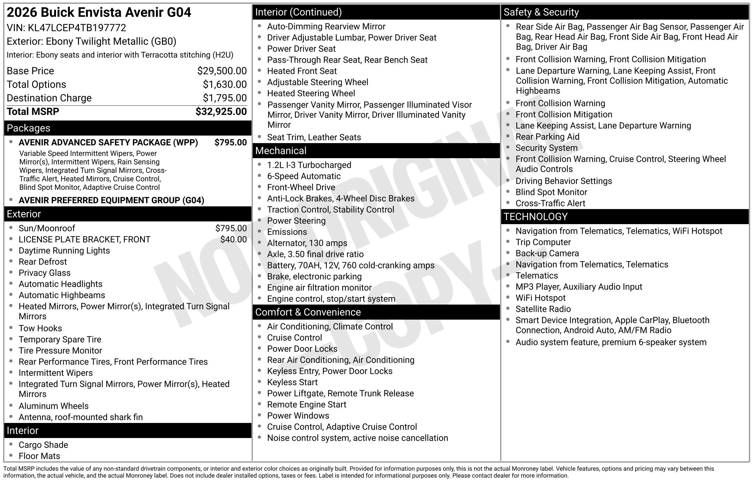 New 2026 Buick Envista Preferred FWD image 3