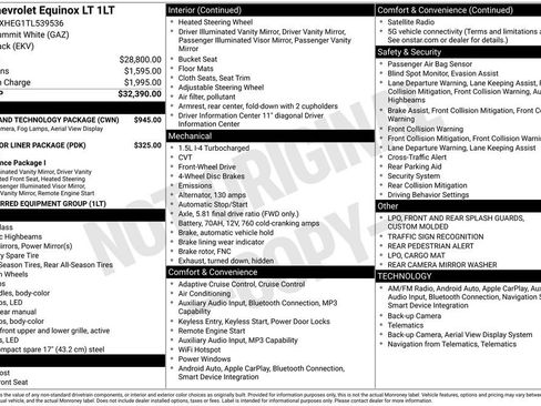 New 2026 Chevrolet Equinox LT w/ Safety and Technology Package FWD image 36