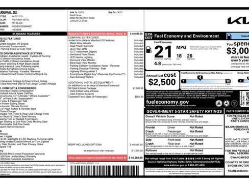 Used 2025 Kia Carnival SX w/ SX Dark Edition Package image 10