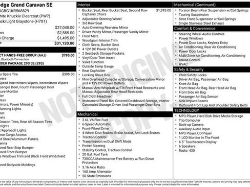 Used 2019 Dodge Grand Caravan SE w/ UConnect Hands-Free Group FWD image 26