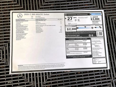 New 2026 Mercedes-Benz C 300 4MATIC Sedan image 18