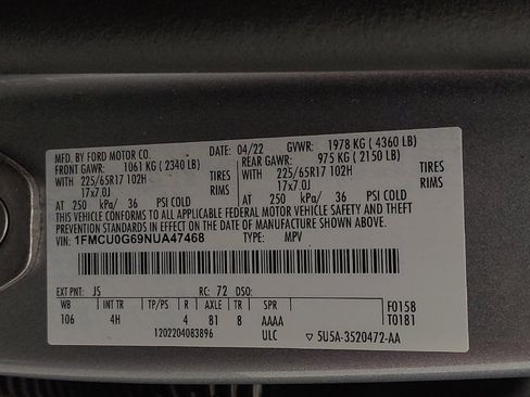 Used 2022 Ford Escape SE FWD image 33