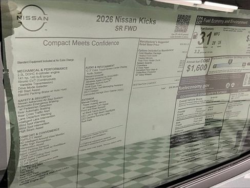 New 2026 Nissan Kicks SR w/ Cold Weather Package image 34