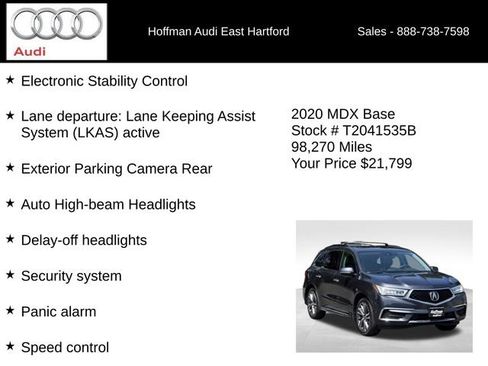 Used 2020 Acura MDX SH-AWD w/ Technology Package image 36