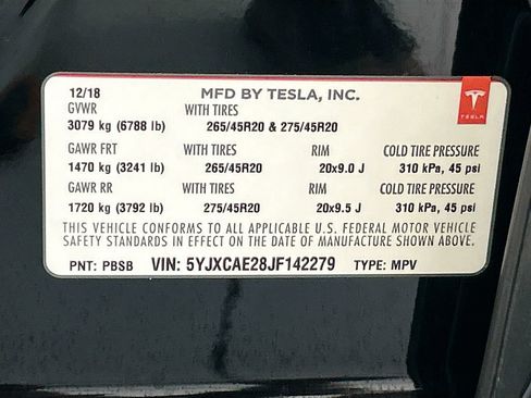 Used 2018 Tesla Model X 100D AWD/4WD image 34