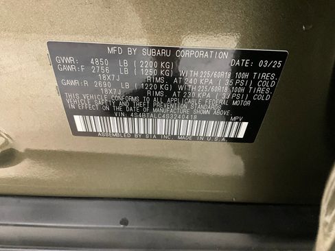 Used 2025 Subaru Outback Onyx Edition AWD/4WD image 29