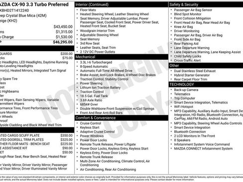 New 2026 MAZDA CX-90 3.3 Turbo w/ Preferred Package AWD/4WD image 2