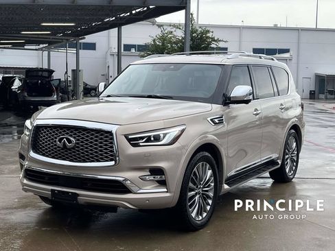 Used 2021 INFINITI QX80 Sensory w/ All-Season Package RWD image 1