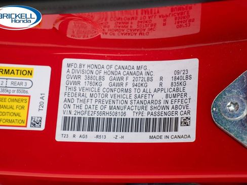 Certified 2024 Honda Civic Sport image 37