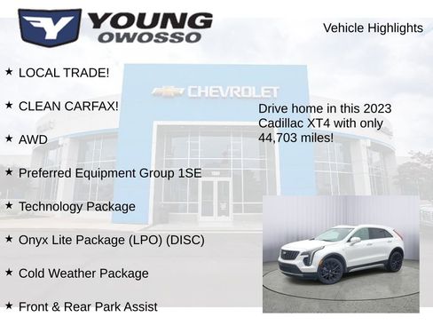 Used 2023 Cadillac XT4 Premium Luxury w/ LPO, Onyx Lite Package image 8