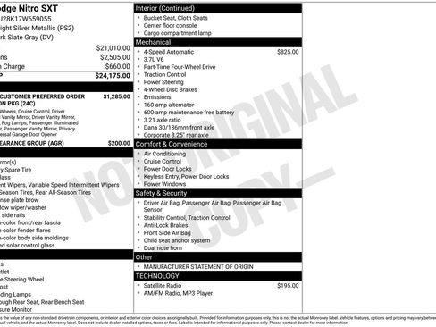 Used 2007 Dodge Nitro SXT image 7