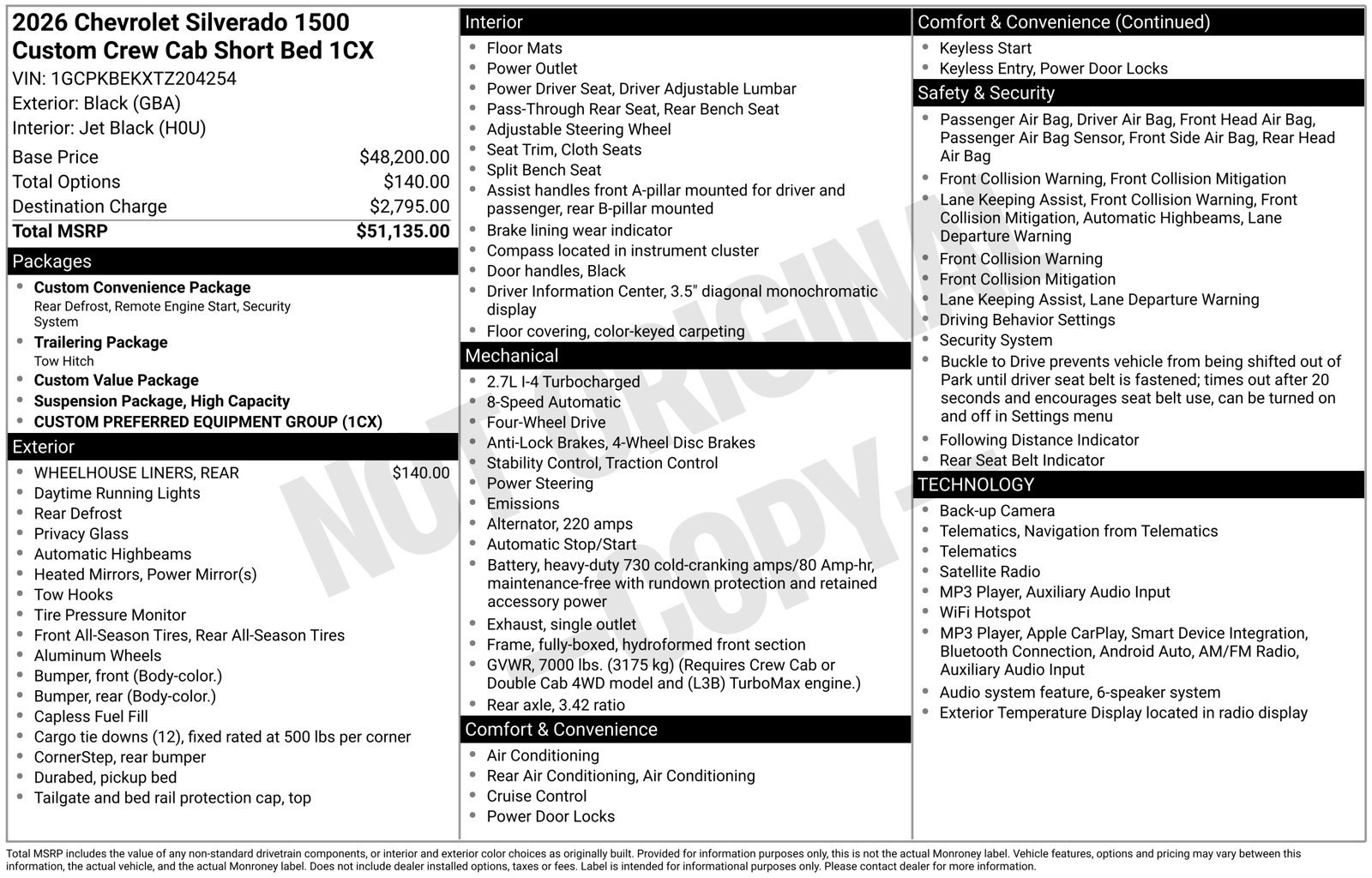 Used 2026 Chevrolet Silverado 1500 Custom AWD/4WD image 31