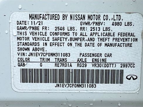 Used 2022 INFINITI Q50 Sensory image 34