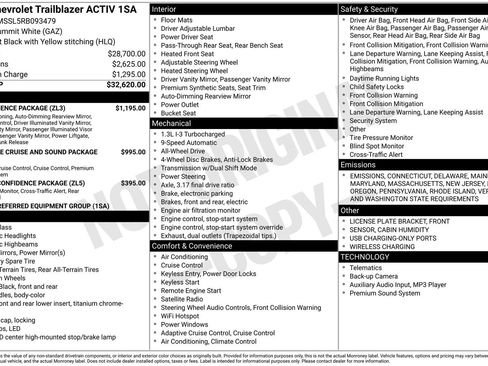 Used 2024 Chevrolet TrailBlazer ACTIV w/ Convenience Package image 14