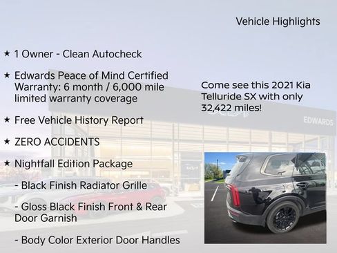 Used 2021 Kia Telluride SX w/ SX Prestige Package AWD/4WD image 11
