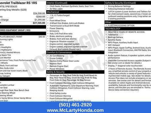 Used 2023 Chevrolet TrailBlazer RS FWD image 11