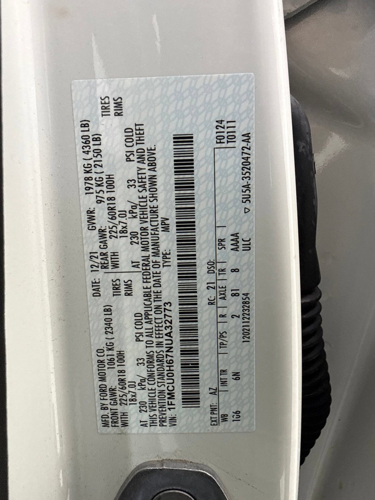Used 2022 Ford Escape SEL w/ Technology Package FWD image 17