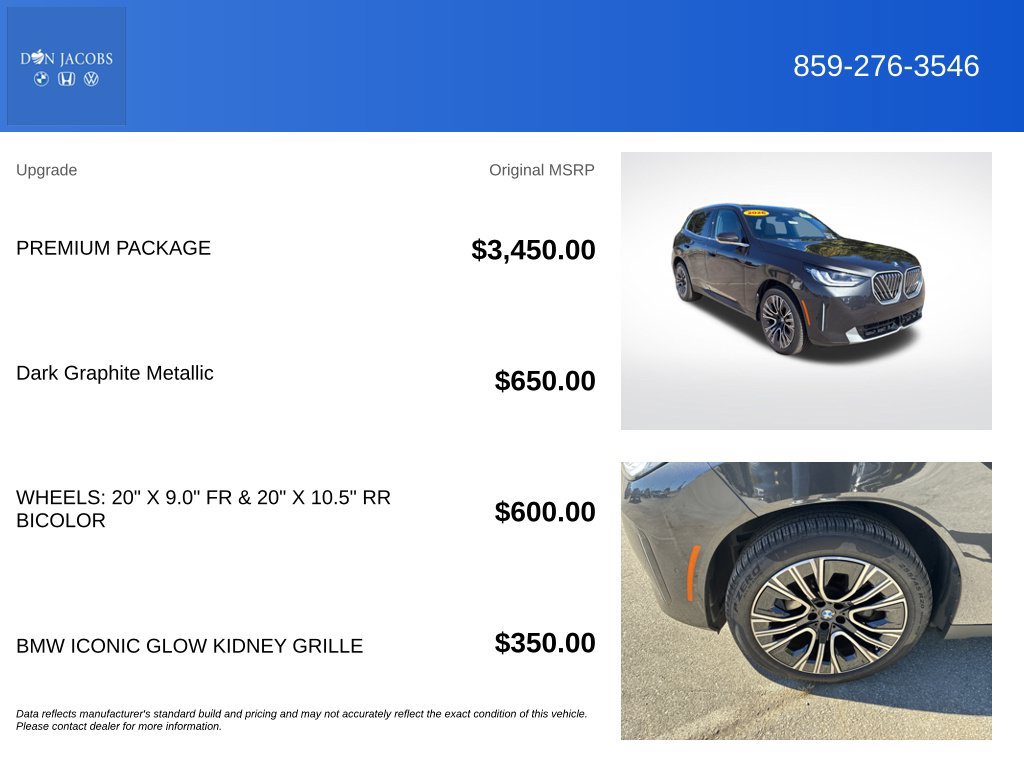 Used 2026 BMW X3 xDrive30i w/ Premium Package AWD/4WD image 6
