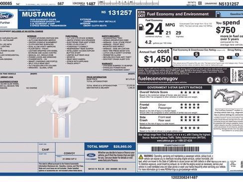 Used 2022 Ford Mustang Coupe RWD image 2