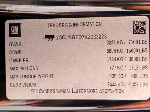 Used 2019 Chevrolet Silverado 1500 LTZ w/ LTZ Plus Package image 53