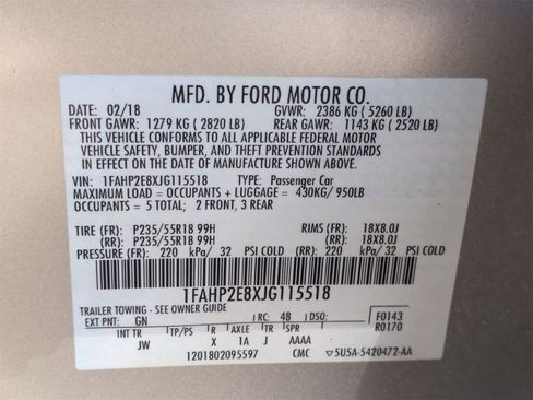 Used 2018 Ford Taurus SEL w/ Equipment Group 201A image 34