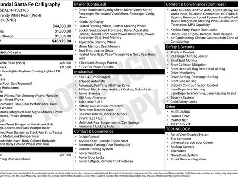Certified 2023 Hyundai Santa Fe Calligraphy image 9