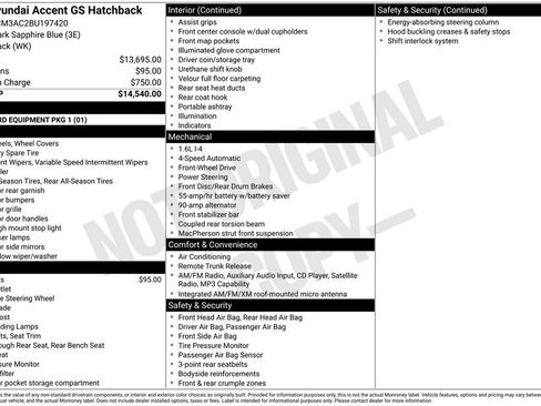 Used 2011 Hyundai Accent GS image 2