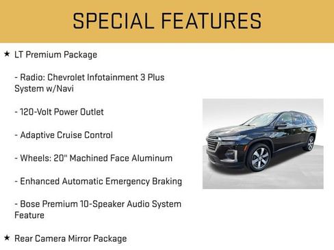 Used 2023 Chevrolet Traverse LT w/ LT Premium Package AWD/4WD image 12