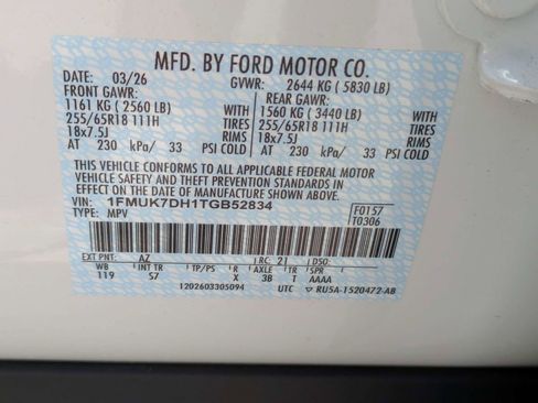 New 2026 Ford Explorer Active w/ Active Comfort Package RWD image 15